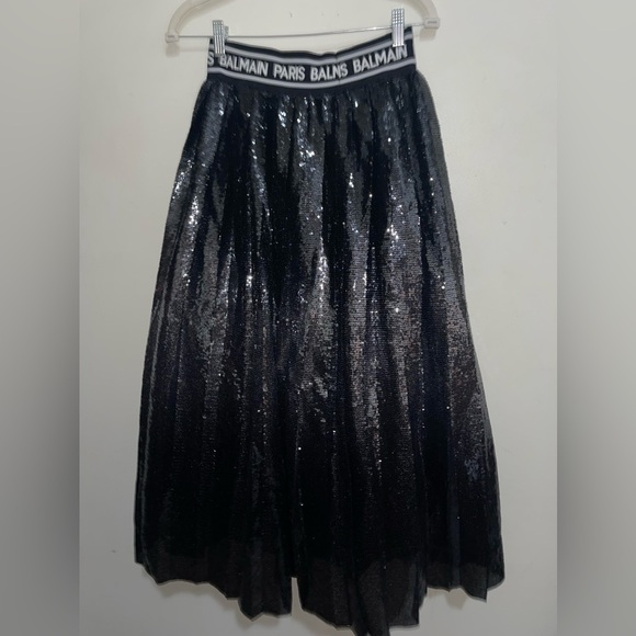 Balmain Girls Sequin Boho Maxi Skirt - Picture 6 of 11